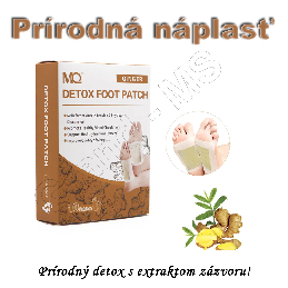 Prírodná detoxikačná náplasť na chodidlá FOOT PATCH ZÁZVOR  - 10ks_product