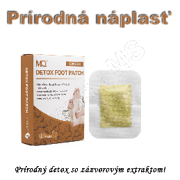 Prírodná detoxikačná náplasť na chodidlá FOOT PATCH ZÁZVOR  - 10ks