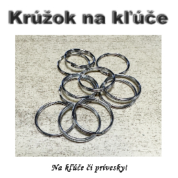 Krúžok na kľúče s priemerom 30mm 