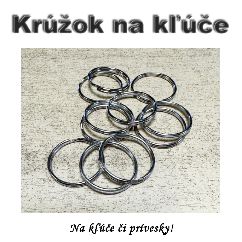 Krúžok na kľúče s priemerom 30mm 