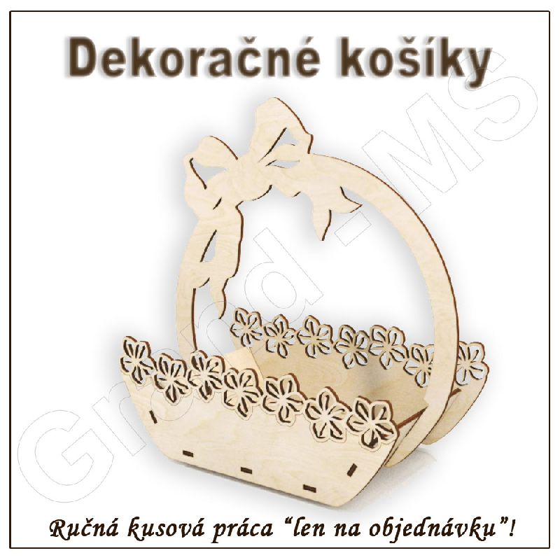 Dekoračný košík - vzor C