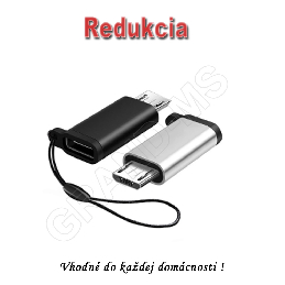 Redukcia - adaptér z Typu-C  na mikro USB