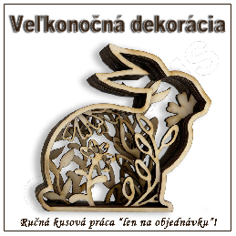 Veľkonočná dekorácia - ZAJAC - vzor C