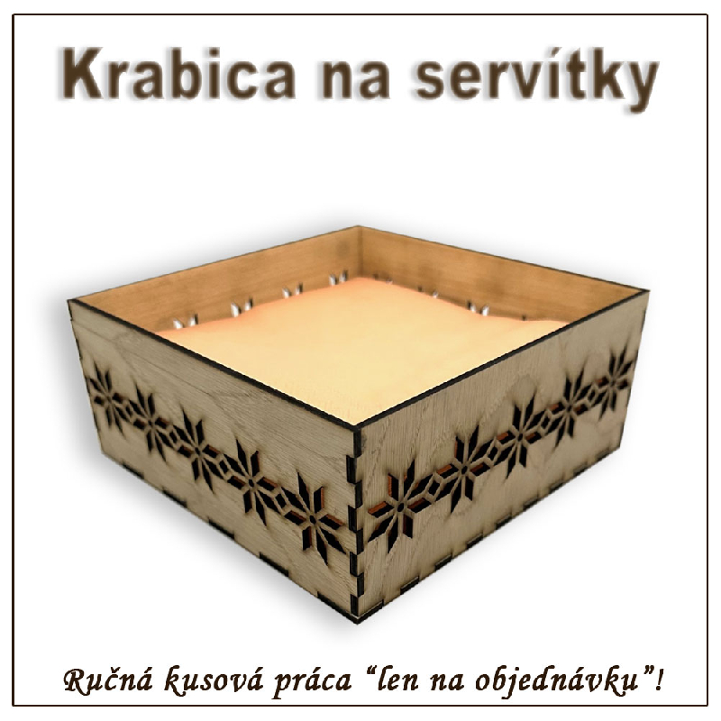 Krabička na servítky - vzor A