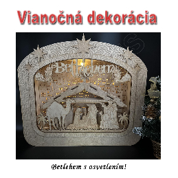 Vianočná dekorácia - BETLEHEM - c