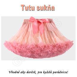 Tutu - Dolly sukňa pre dievčatá od 6 do 10 rokov - sýto ružová_product