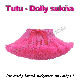 Tutu - Dolly sukňa pre dievčatá od 6 do 10 rokov, červená_product