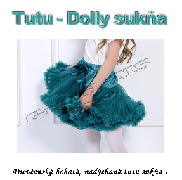 Tutu - Dolly sukňa pre dievčatá od 6 do 8 rokov