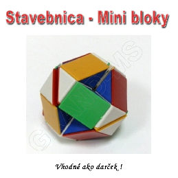 Magický hlavolam, skladačka či puzzle - had farebný