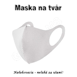 Detská maska na tvár K04 biela 