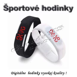 Športové LED digitálne hodinky QUEEN-US 0219 čierne