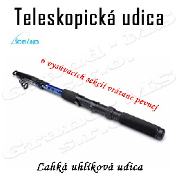 Rybárska teleskopická udica, dlhá 2,1m, farba modrá_product