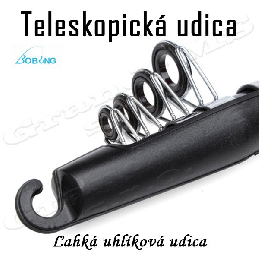 Rybárska teleskopická udica, dlhá 2,1m, farba modrá_product