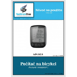 Počítač na bicykel - Bicycle Computer SD-563A (Cyklo computer)_product