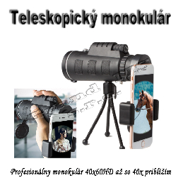 Monokulárny teleskop 40x60 HD so 40 násobným priblížením