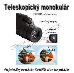 Monokulárny teleskop 40x60 HD so 40 násobným priblížením_product