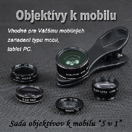 Objektív 5 v 1 na mobil, rybie oko, širokouhlý, Macro, teleskop a CPL_product