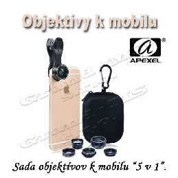 Objektív 5 v 1 na mobil, rybie oko, širokouhlý, Macro, teleskop a CPL_product