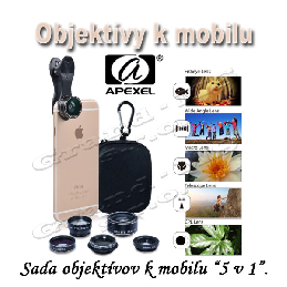 Objektív 5 v 1 na mobil, rybie oko, širokouhlý, Macro, teleskop a CPL_product