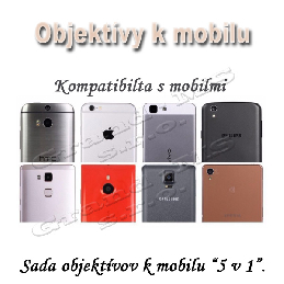 Objektív 5 v 1 na mobil, rybie oko, širokouhlý, Macro, teleskop a CPL_product