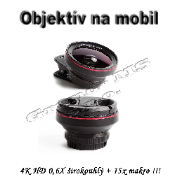 Populárny 4k HD objektív 0,6x širokouhlý na selfie + makro 15x_product