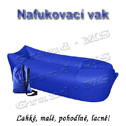 Nafukovací vak LAZY BAG - tmavo modrý