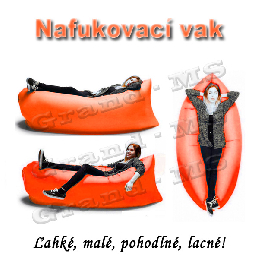 Nafukovací vak LAZY BAG - oranžový