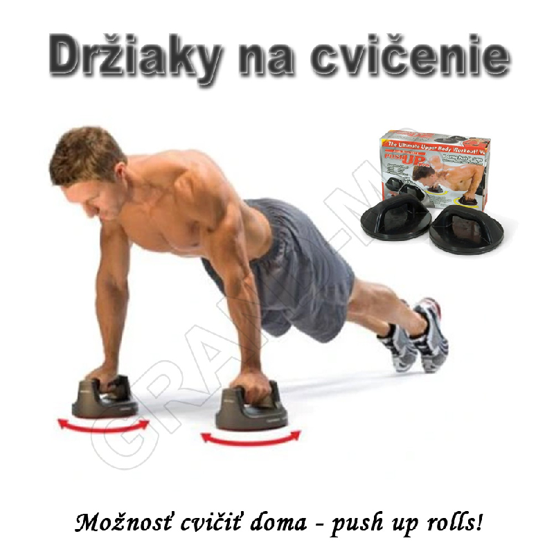 Držiaky na posilňovanie otočné - Podpera na cvičenie PUSH UP PRO