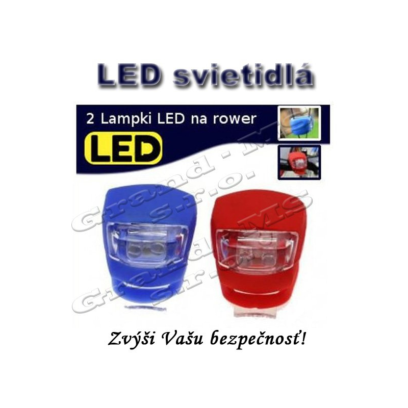 Sada LED gelových svetiel na bicykel - 2ks v balení