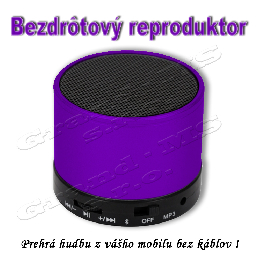 Bluetooth prenosný mini reproduktor RC07 + Mp3 prehrávač modrý_product