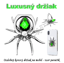 Luxusný kovový držiak na mobil otočný 360° - pavúk_product_product_product_product_product_product