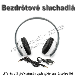 Bezdrôtové slúchadlá bluetooth STN-07 biele_product