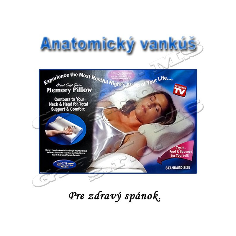 Anatomický vankúš Memory Pillow