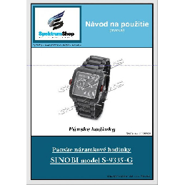 Štýlové pánske náramkové hodinky SINOBI model S-9335-G._product