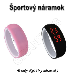 Športový digitálny náramok LADY - čierna_product_product_product