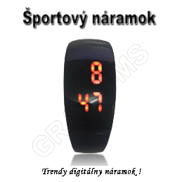 Športový digitálny náramok LADY - čierna_product