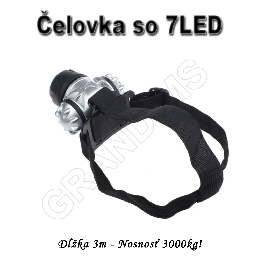 Svietidlo - čelovka 7led diód - dva módy svietenia_product