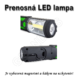 Prenosná LED lampa 3W s magnetmi a hákom_product