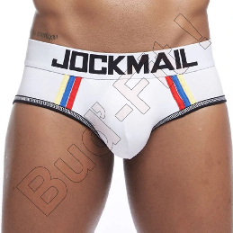 Luxusné pánske slipy JOCKMAIL JM337 - biele