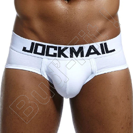 Luxusné pánske slipy JOCKMAIL JM303 - biele