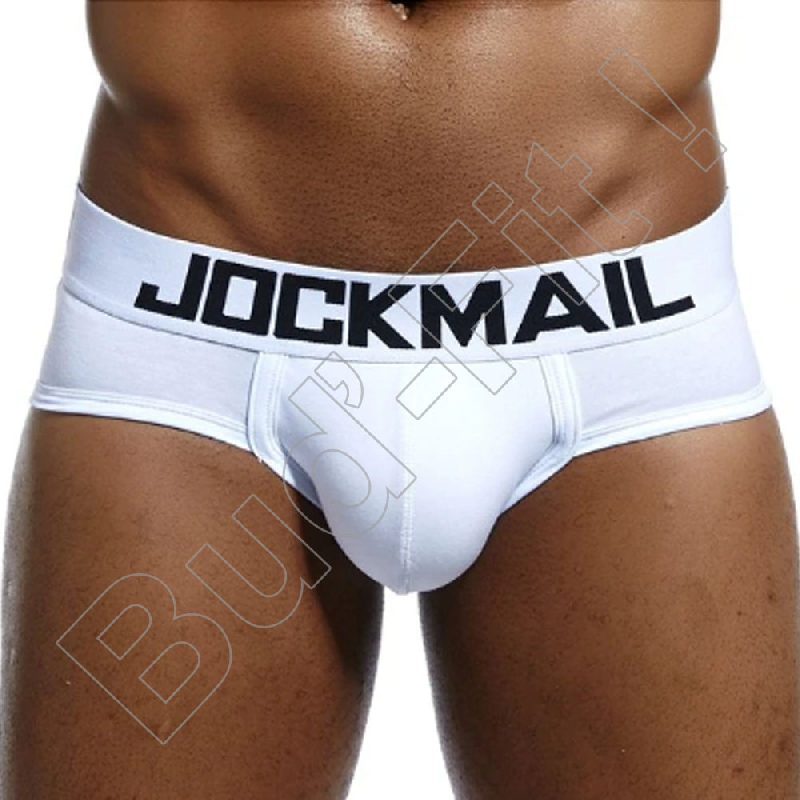 Luxusné pánske slipy JOCKMAIL JM303 - biele