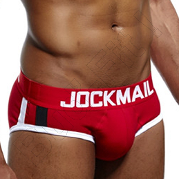 Luxusné pánske slipy  RANGER™, model JOCKMAIL s Push-Up typ A, červené_product