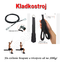 Kladkostroj - súprava na cvičenie bicepsov a tricepsov až na 100kg_product