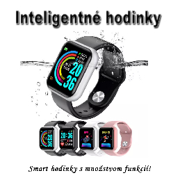 Inteligentné Smart hodinky Y68 s IP67  čierne_product