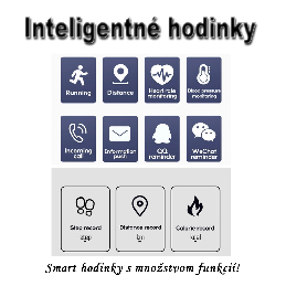 Inteligentné Smart hodinky Y68 s IP67  čierne_product