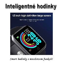 Inteligentné Smart hodinky Y68 s IP67  čierne_product