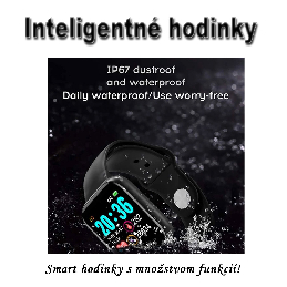 Inteligentné Smart hodinky Y68 s IP67  čierne_product