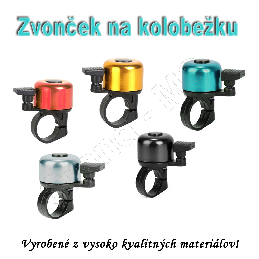 Metálový zvonček na kolobežku, či bicykel