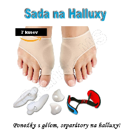 Sada na Halluxy 7ks - ponožky a rôzne oddelovače prstov