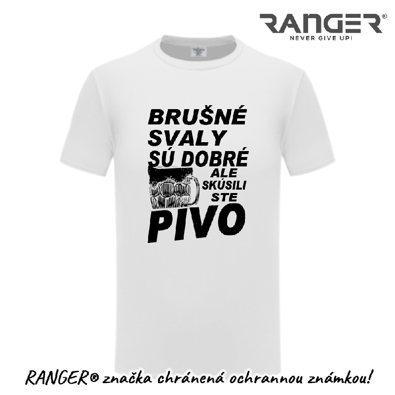 Tričko RANGER® - Pivári motív BRUŠNÉ SVALY